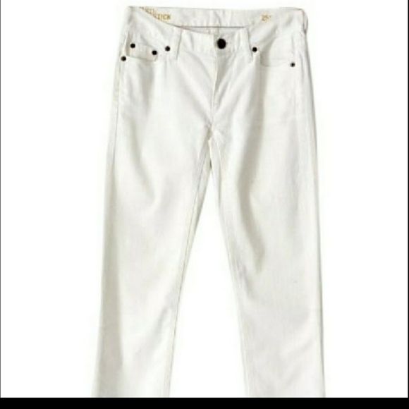 J.Crew Mid Rise Skinny Matchstix Jeans White SZ 27 - Picture 3 of 3